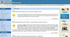 Desktop Screenshot of comune.monserrato.ca.it